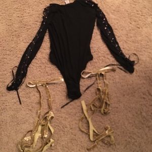 Iheartraves mesh bodysuit with FREE leg wraps